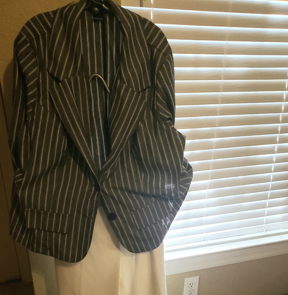 Ashley Stewart Linen Blazer Sz 22